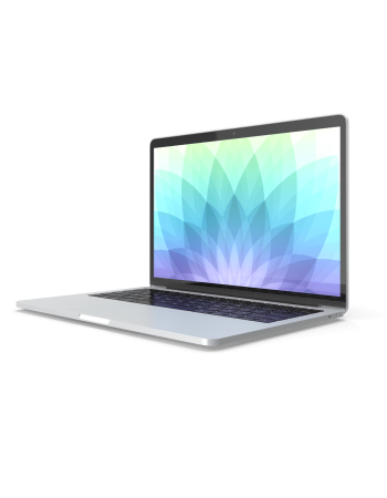 Premium Laptop Demo Mock-up - Silver