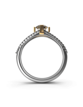 Gold Crown Diamond Ring